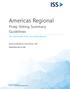 Americas Regional. Proxy Voting Summary Guidelines Benchmark Policy Recommendations. Effective for Meetings on or after February 1, 2017