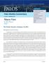 Macro View. Palos Weekly Commentary CONTENTS. The Weekly Narrative of January 24, By Hubert Marleau. Issue No.
