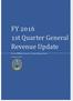 FY st Quarter General Revenue Update. Prince William County - Finance Department