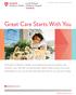 Great Care Starts With You