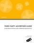 THIRD PARTY ADVERTISER GUIDE