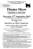 Thame Show Oxfordshire s County Show The Showground, Kingsey Road, Thame, Oxon. OX9 3JL