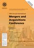 Mergers and Acquisitions Conference