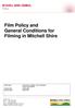 Film Policy and General Conditions for Filming in Mitchell Shire