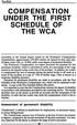COMPENSATION UNDER THE FIRST SCHEDULE OF THE WCA