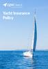 Yacht Insurance Policy