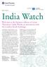 India Watch Welcome to the Summer edition of Grant Thornton s India Watch, in association with the London Stock Exchange.