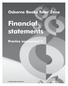 Osborne Books Tutor Zone. Financial statements. Practice assessment 2
