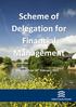 Scheme of Delegation for Financial Management