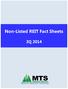 Non-Listed REIT Fact Sheets 3Q 2014
