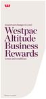 important changes to your Westpac Altitude Business Rewards terms and conditions
