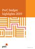 PwC budget highlights 2019