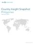 Country Insight Snapshot Philippines February 2016