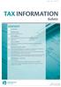 14 New legislation Taxation (International Investment and Remedial Matters) Act 2012 Budget 2012