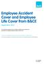 Employee Accident Cover and Employee Life Cover from B&CE