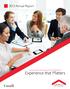 2013 Annual Report CANADA MORTGAGE AND HOUSING CORPORATION. Experience that Matters