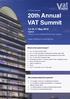 May Cyprus. What is the summit about? Who should attend the summit? VAT Forum presents 20th Annual VAT Summit