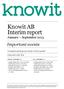 Knowit AB Interim report