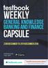 Weekly GK Banking Capsule 2018