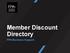 Member Discount Directory. FPA Business Support