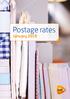 Postage rates January 2019