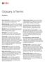 Glossary of terms. Annuities