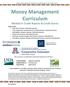 Money Management Curriculum