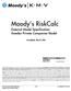 Moody s RiskCalc External Model Specification: