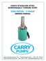CARRY STAINLESS STEEL SUBMERSIBLE TURBINE PUMP CP06 SERIES - 3 PHASE OWNERS MANUAL