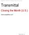 MARKET CENTER ADMINISTRATOR GUIDE. Transmittal. Closing the Month (U.S.) March 28, 2016, v. 5.0
