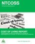 COST OF LIVING REPORT