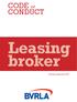 CODE OF CONDUCT. Leasing broker