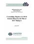Consulting Engineer s 2016 Annual Report and Fiscal 2017 Budget