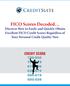 FICO Scores Decoded Discover How to Easily and Quickly Obtain Excellent FICO Credit Scores Regardless of Your Personal Credit Quality Now