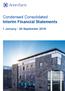 Condensed Consolidated Interim Financial Statements. 1 January - 30 September 2018