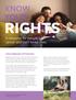 RIGHTS A resource for people with cancer and their loved ones.