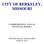 CITY OF BERKELEY, MISSOURI COMPREHENSIVE ANNUAL FINANCIAL REPORT