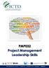 PMP032 Project Management Leadership Skills