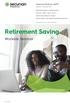 Retirement Saving. Worksite Seminar. Financial Wellness 360. Advisor Connection