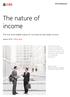 The nature of income. The true and reliable nature of commercial real estate income. January 2019 White paper