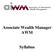Associate Wealth Manager AWM. Syllabus