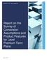 Report on the Survey of Conversion Assumptions and Product Features for Level Premium Term Plans