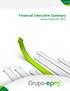 Financial Executive Summary Second Quarter 2013