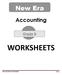 New Era Accounting WORKSHEETS
