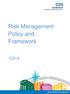 Risk Management Policy and Framework