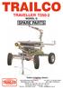 TRAVELLER T250-2 MODEL G SPARE PARTS
