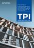 TPI. In this issue WE REPORT ON THE GROWTH OF THE BUILD TO RENT SECTOR 4 TH QUARTER 2018 TENDER PRICE INDICATOR