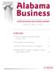 Alabama Business. In this issue: Economic Outlook Quarterly Update Summer Selected Economic Indicators 7