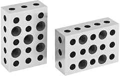 Blocks with 23 Holes 1 Pair Quality Import - Hardened & Ground 5 holes tapped