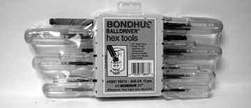Bondhus Individual Ball Wrenches BALLDRIVER Sets Set Part No. in Size No. No. Set Range Price BSX 13 876-001 13.050-3/8 $ 00.00 BSX 9mm 876-002 9 1.5mm - 10mm $ 00.00 Part Size No.